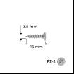 Holzsurub PAL - Lemn, 3.5 x 16, alb-zincat, 100 bucati, Reisser