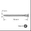 Ericson (eurosurub) 7 x 70, 100 buc