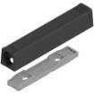 Placuta adaptor tip-on lung, negru, Blum