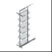 Coloana 6 cosuri, corp 400, amortizare, extractie totala, H 1850-2000, Starax