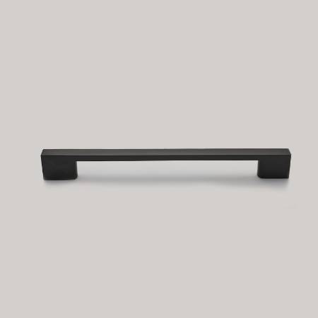 Maner mobilier B0014, 128 mm interaxa, metalic, finisaj negru mat