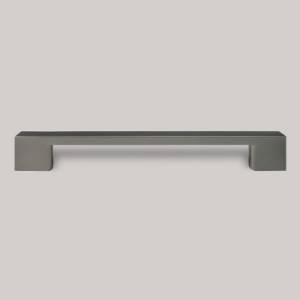 Maner mobilier B0014, 256 mm interaxa, metalic, finisaj gri titan