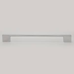 Maner mobilier B0014, 320 mm interaxa, metalic, finisaj aluminiu