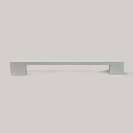 Maner mobilier B0014, 320 mm interaxa, metalic, finisaj alb