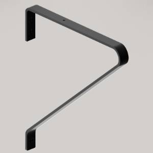 Suporti polita perete, 250 x 220, Axel, metalic, finisaj negru, set 2 bucati