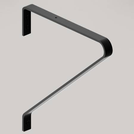 Suporti polita perete, 250 x 220, Axel, metalic, finisaj negru, set 2 bucati