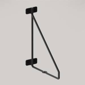 Suporti polita perete, 209 x 166, Hold, metalic, finisaj negru, set 2 bucati