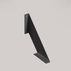 Suporti polita perete, 200 x 200, Fort, metalic, finisaj negru, set 2 bucati