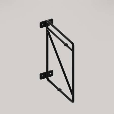 Suporti polita perete, 214 x 166, Grid, metalic, finisaj negru, set 2 bucati