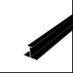 Profil imbinare pal, H, inegal, 3 metri, negru