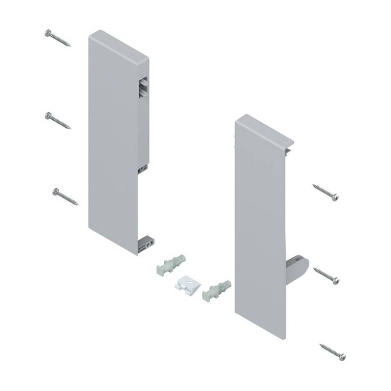Suport pentru front sertar interior Antaro D, cu traversa, finisaj gri, set, Blum