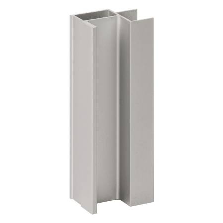 Profil maner pentru dressing, Adoor Easy, U-18, finisaj aluminiu, 2.7 metri, Hafele