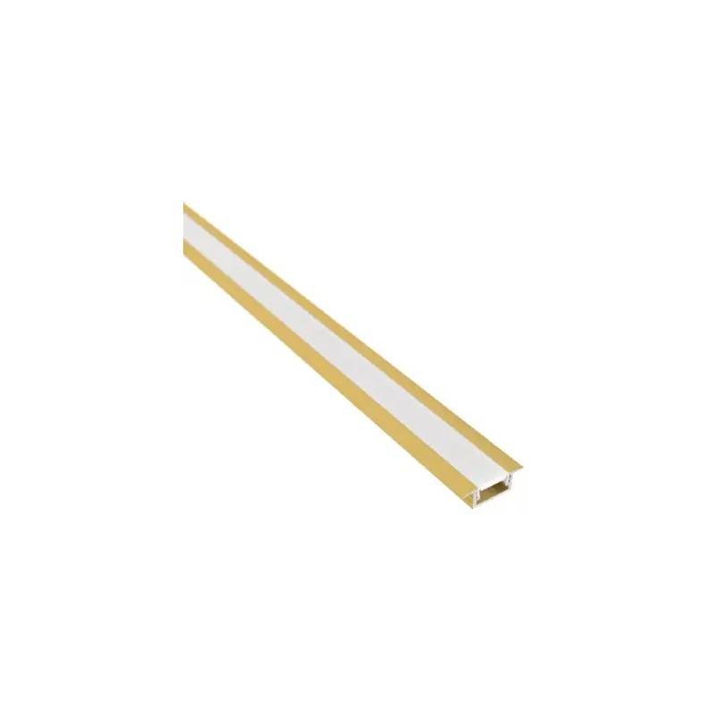 Profil pentru banda led, INLINE MINI XL, cu masca, finisaj auriu, 3 metri