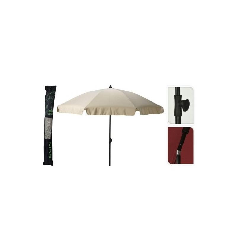 Umbrelă de Plajă H:200cm, D:185cm, Crem - Protecție Solară UPF 30+, Inclinație Reglabilă pentru casa si proiecte eficiente
