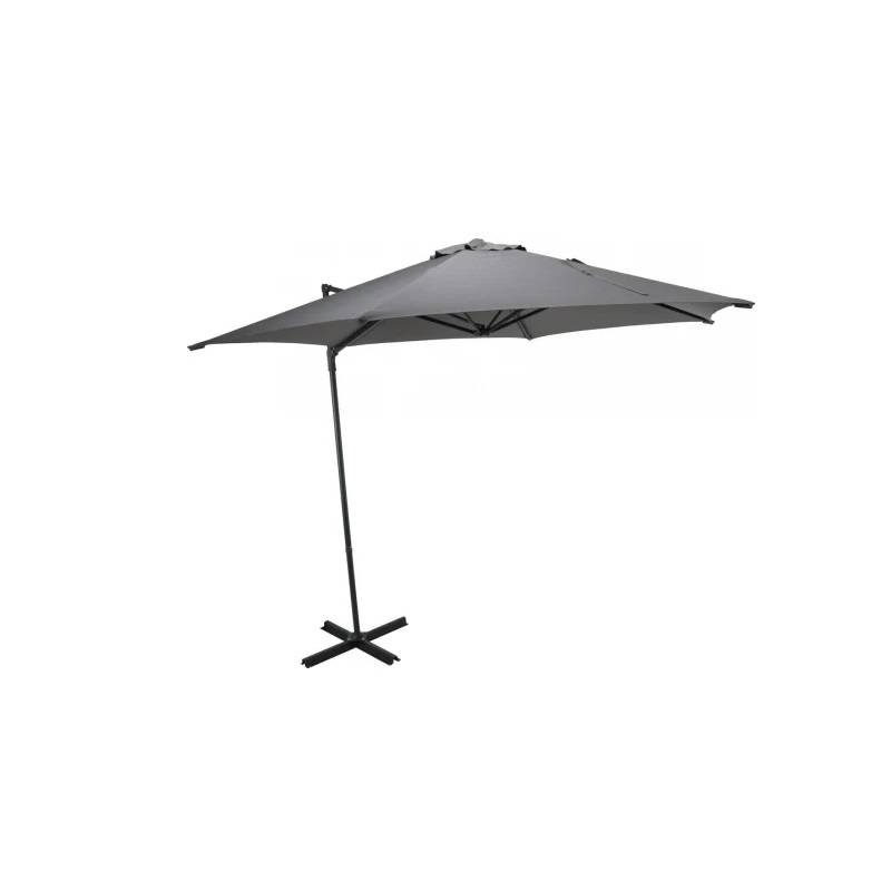 Umbrelă Terasă H:225cm, D:270cm, Gri - Protecție Solară UPF 30+, Design Elegant pentru casa si proiecte eficiente