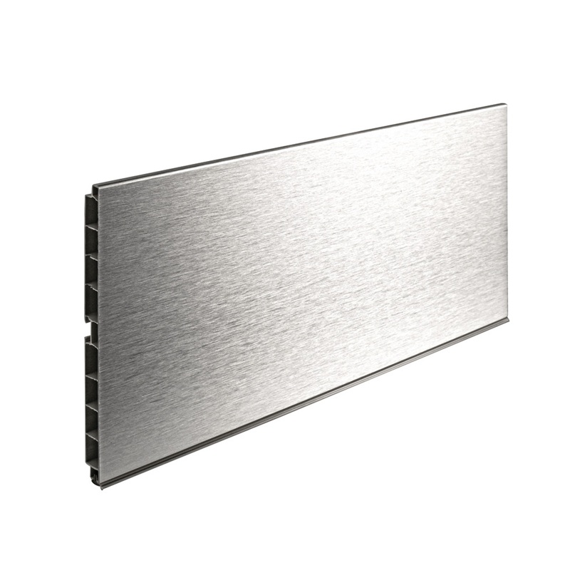 Plinta PVC pentru bucatarie, H 120mm, folie aluminiu, 4 metri (debitare maxim 3 metri)