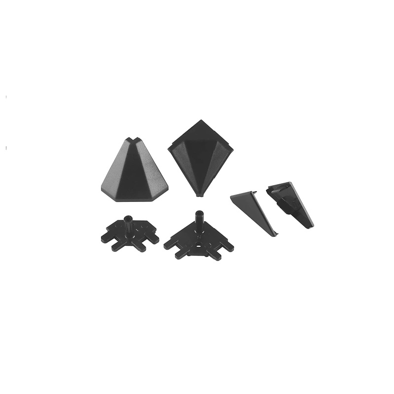 Kit accesorii înălțător blat triunghiular, negru neted