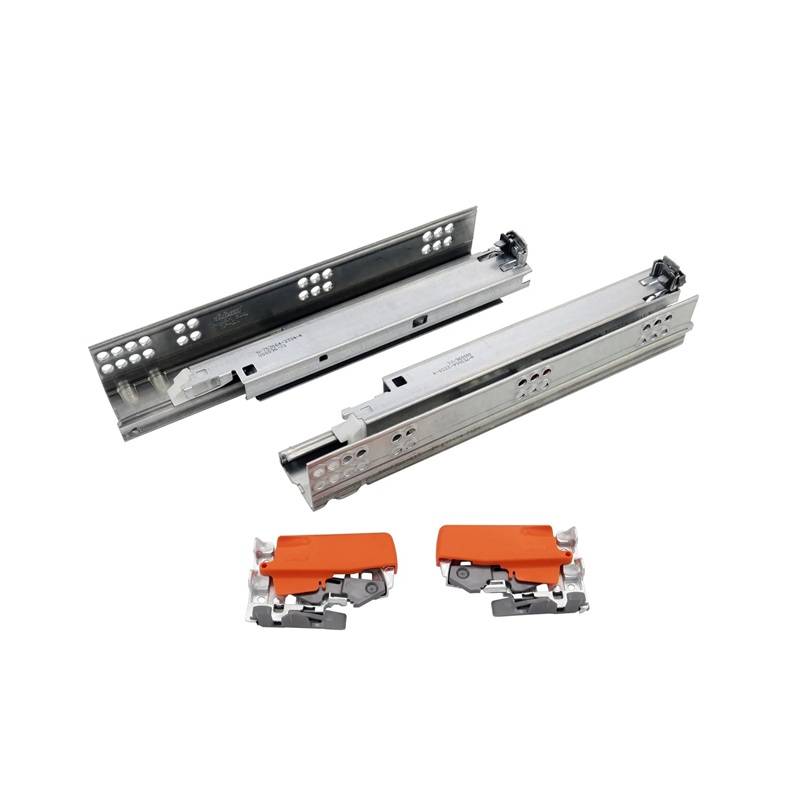 Glisiera TANDEM 350mm, tip-on, extractie totala, cuplaje incluse, 30kg, Blum pentru casa si proiecte eficiente