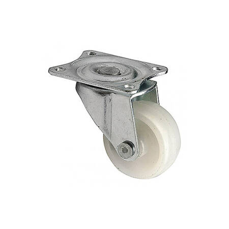 Rotila KM15, 38 mm, fara frana, plastic, alb