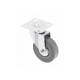 Rotila GREYROLL, 75 mm, cu frana, gri