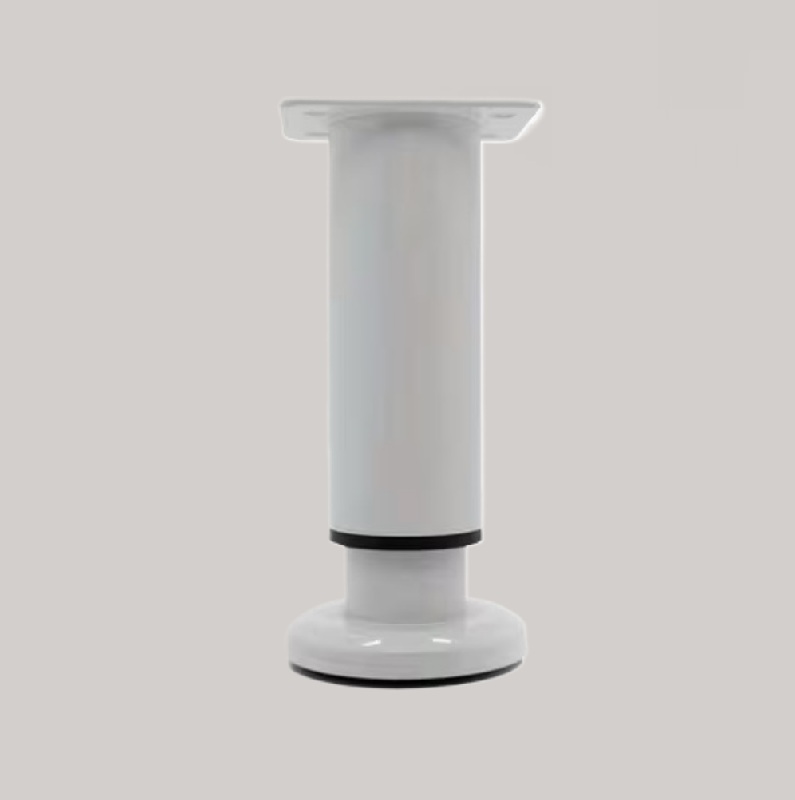 Picior reglabil 3319, D 38 mm, H120-H180, finisaj alb pentru casa si proiecte eficiente