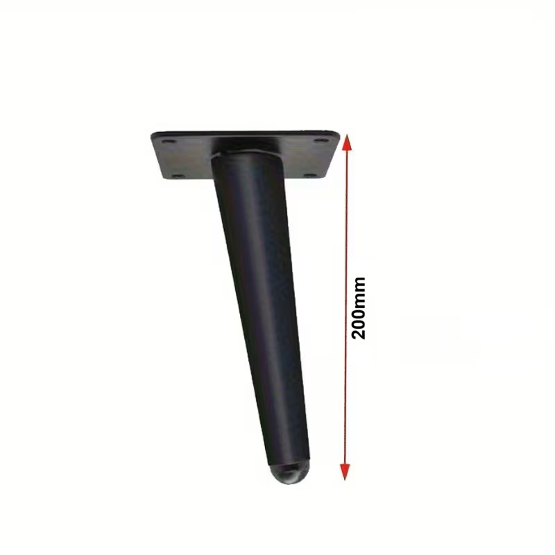 Picior 3295, H200, finisaj negru mat