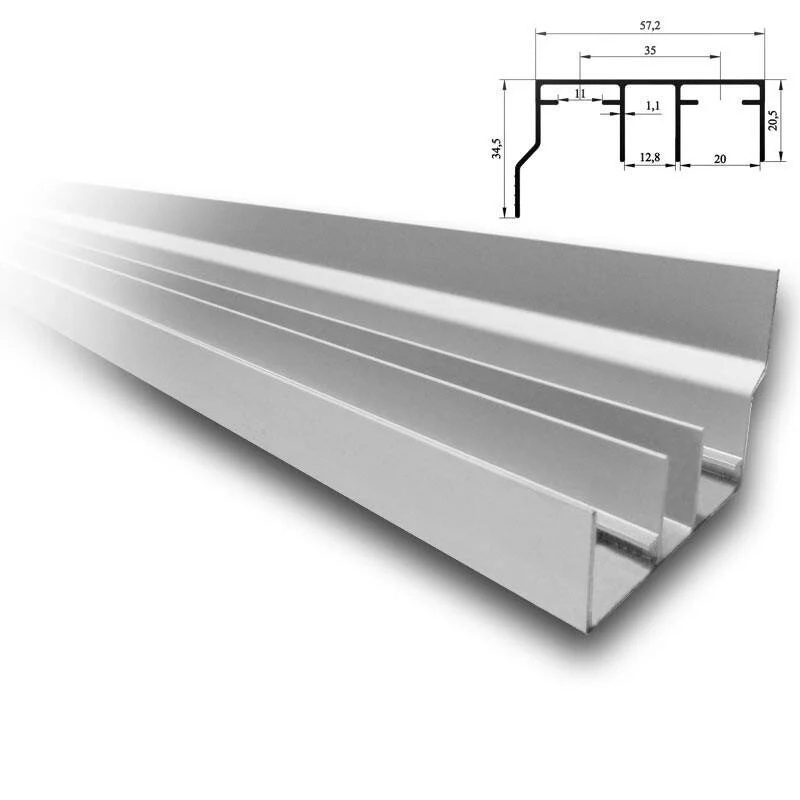 Sina dressing superioara, dubla, masca aluminiu, SKM 80, 3m