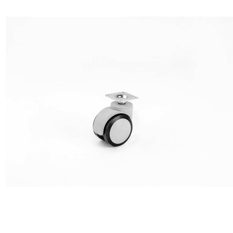 Rola mobilier, diametru 50 mm, gri, cu acoperire