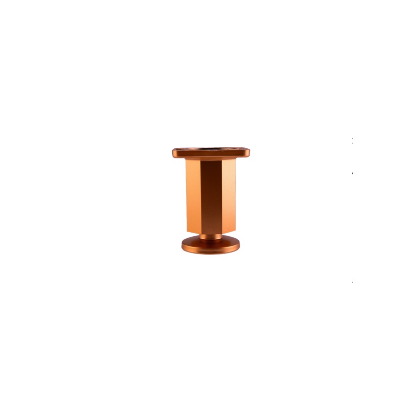Picior mobilier octogonal SDF, plastic, H100, finisaj auriu pentru casa si proiecte eficiente