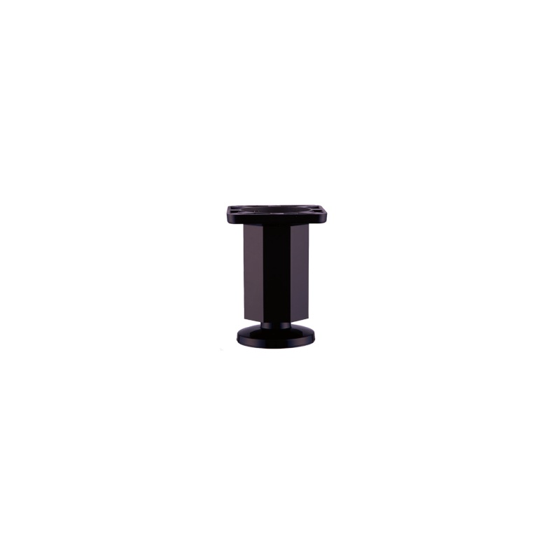 Picior mobilier octogonal SDF, plastic, H100, finisaj negru pentru casa si proiecte eficiente