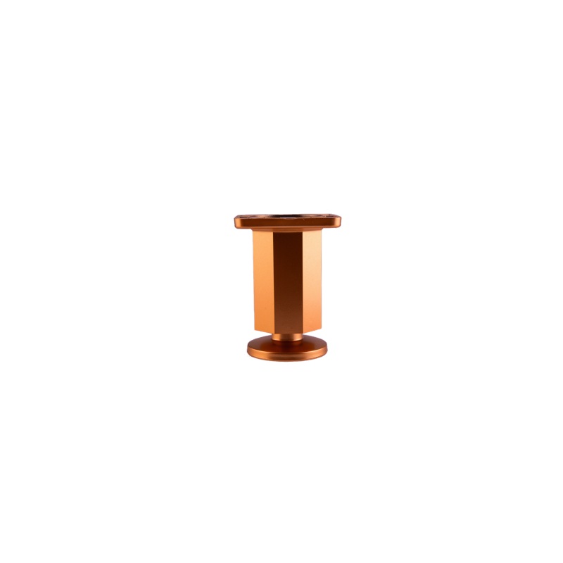 Picior mobilier octogonal SDF, plastic, H50, finisaj auriu pentru casa si proiecte eficiente