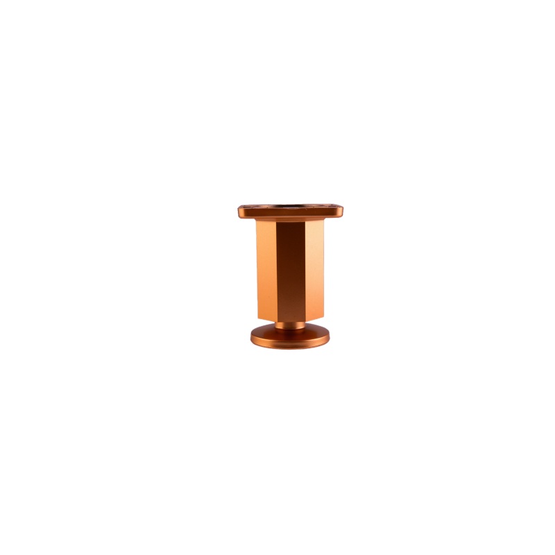 Picior mobilier octogonal SDF, plastic, H80, finisaj auriu pentru casa si proiecte eficiente