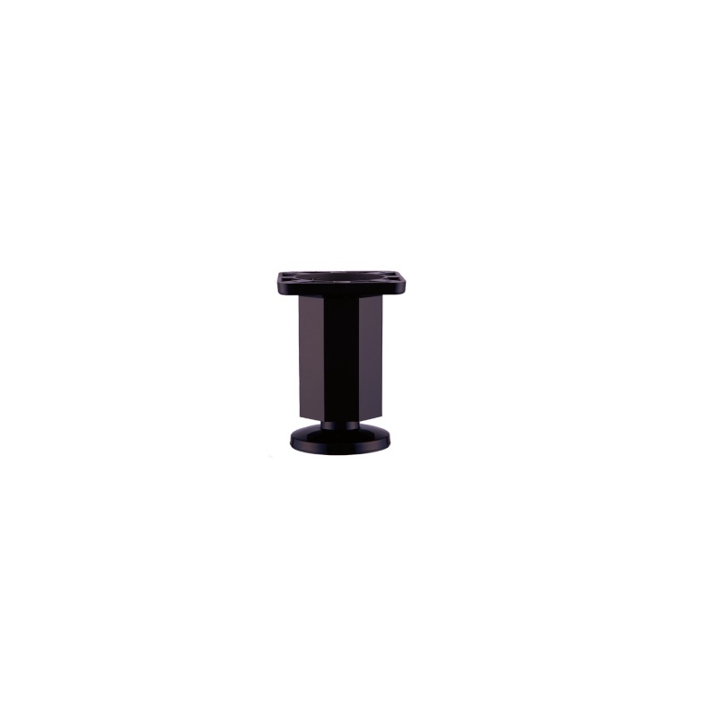 Picior mobilier octogonal SDF, plastic, H80, finisaj negru pentru casa si proiecte eficiente