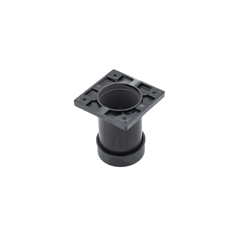 Picior mobilier rotund SEDEF, plastic, H80, finisaj negru pentru casa si proiecte eficiente
