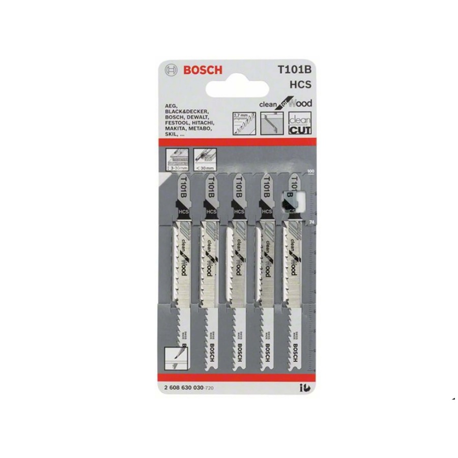 Panza Pendular Bosch T101B Lemn 100 mm, Set 5 Bucati