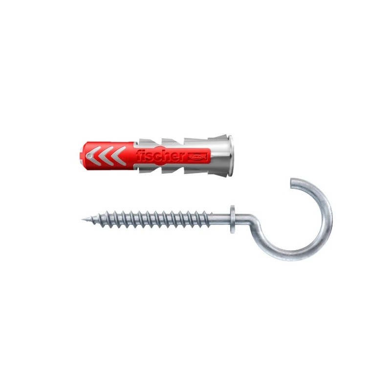 Set Diblu Fischer DuoPower 10x50 mm cu carlig rotund, 2 buc