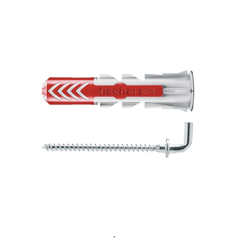 Set Diblu Fischer DuoPower 10x50 mm cu carlig in unghi, 2 buc