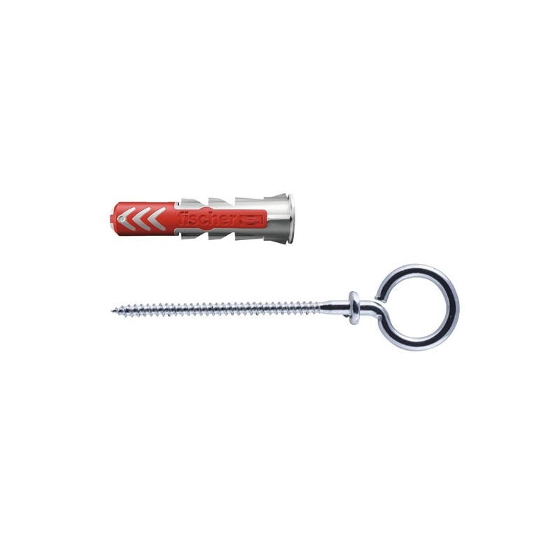 Set Diblu Fischer DuoPower 5x25 mm cu carlig tip ochi, 8 buc