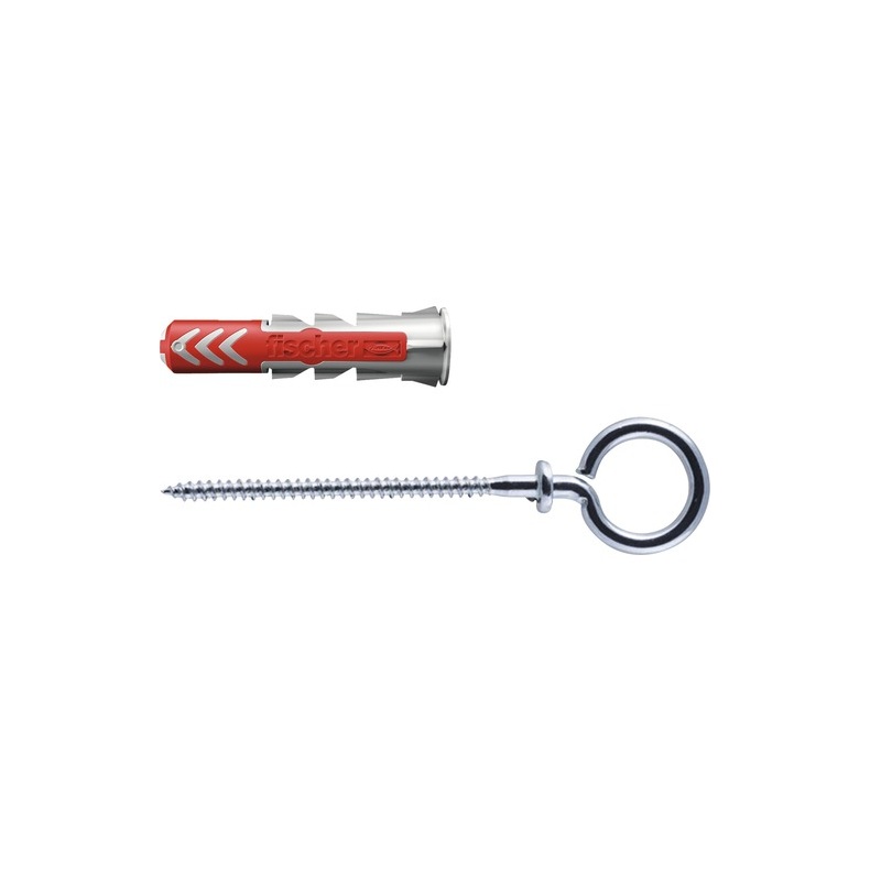 Set Diblu Fischer DuoPower 10x50 mm cu carlig tip ochi, 2 buc