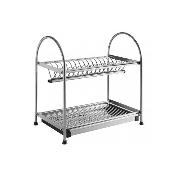 GTV Scurgator vase pentru blat, doua nivele, 455 mm, inox