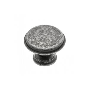 Buton CENTO ,28 mm, argintiu antic