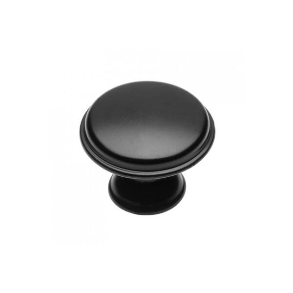 GTV Buton CENTO ,28 mm, negru mat pentru casa si proiecte eficiente