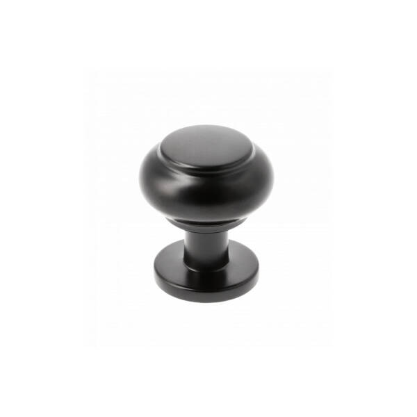 GTV Buton STILO, 27,6 mm, negru mat pentru casa si proiecte eficiente