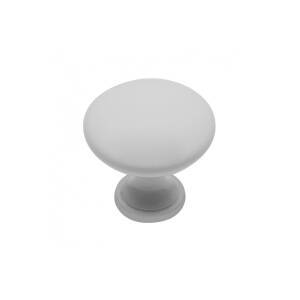 Buton TERNI, 30mm, alb stralucitor