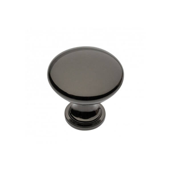 GTV Buton TERNI, 30mm, crom negru pentru casa si proiecte eficiente