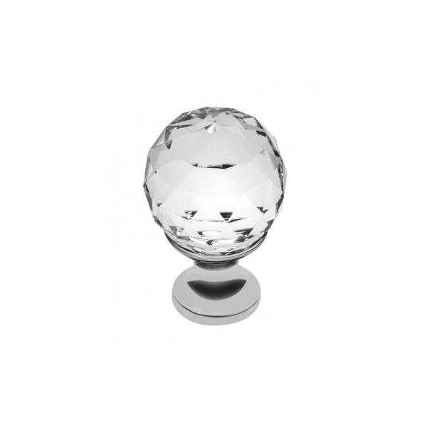 GTV Buton CRYSTAL PALACE, A 25mm (CROM + CRISTAL) pentru casa si proiecte eficiente