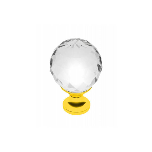 GTV Buton CRYSTAL PALACE, A 30mm (AURIU + CRISTAL) pentru casa si proiecte eficiente