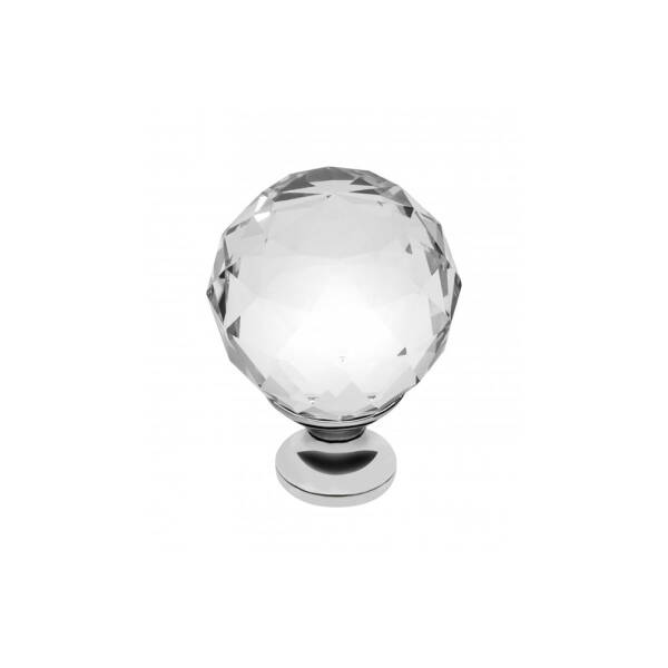 GTV Buton CRYSTAL PALACE, A 40mm (CROM + CRISTAL) pentru casa si proiecte eficiente