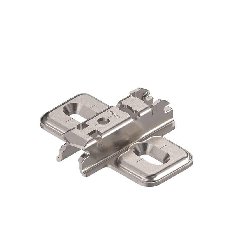 Placuta montaj balama clip, in cruce, inaltare 3mm, fixare cu suruburi, Blum