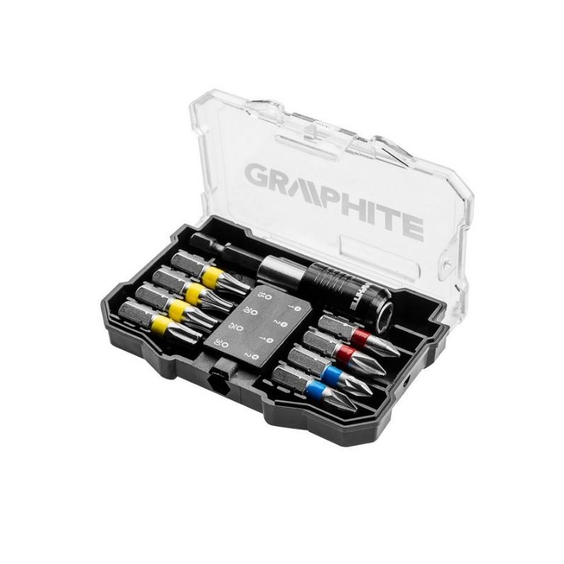 Set biti surubelnita GRAPHITE, 10 piese